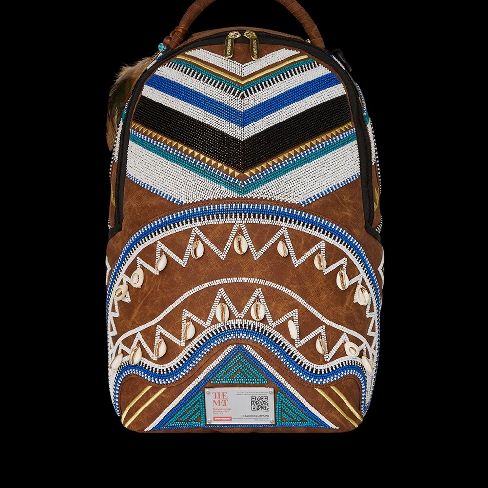 THE MET KUBA KINGDOM HEADDRESS BACKPACK